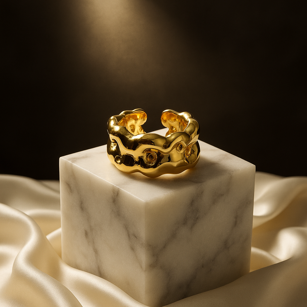 Molten Radiance Gold Ring