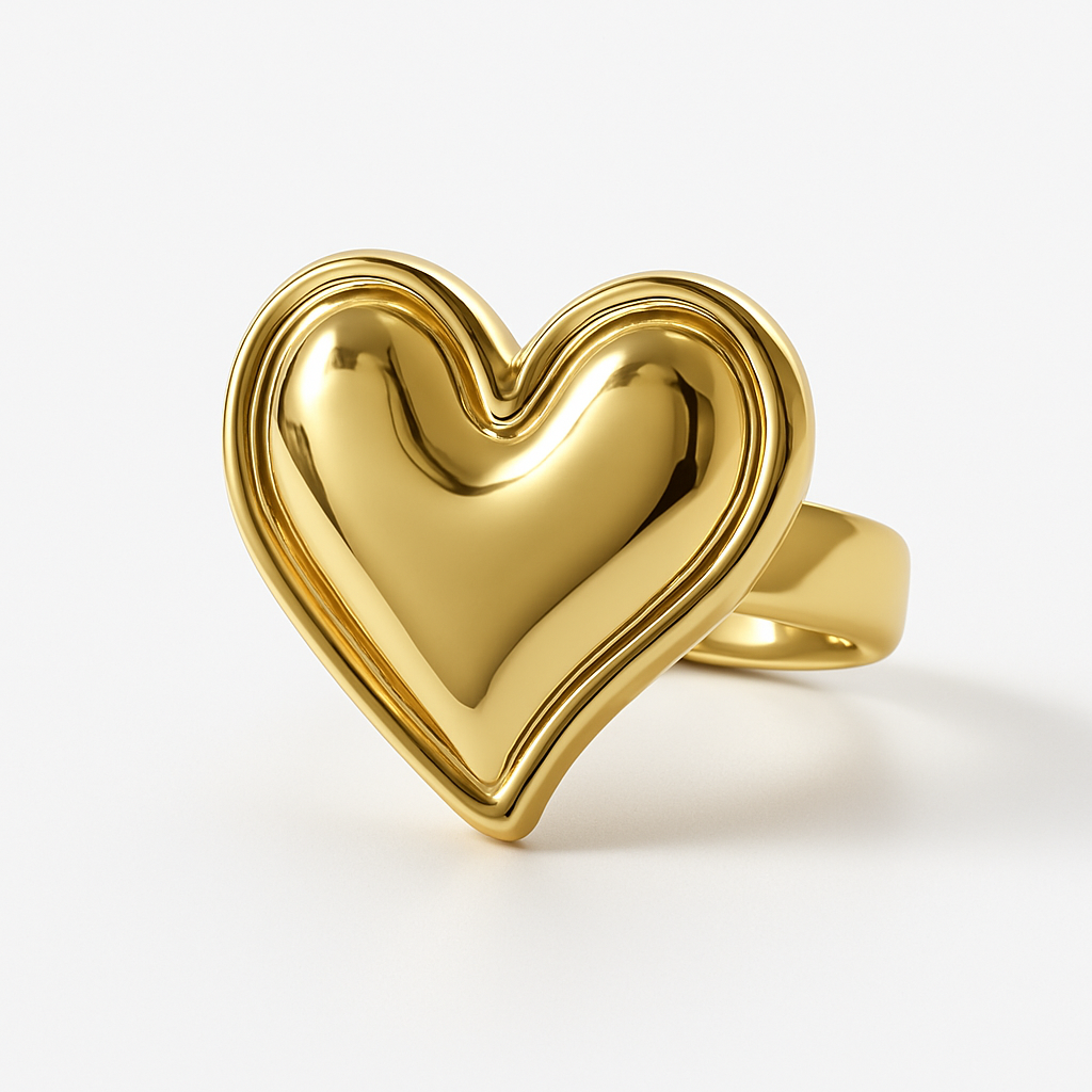 Eternal Heart Gold Ring