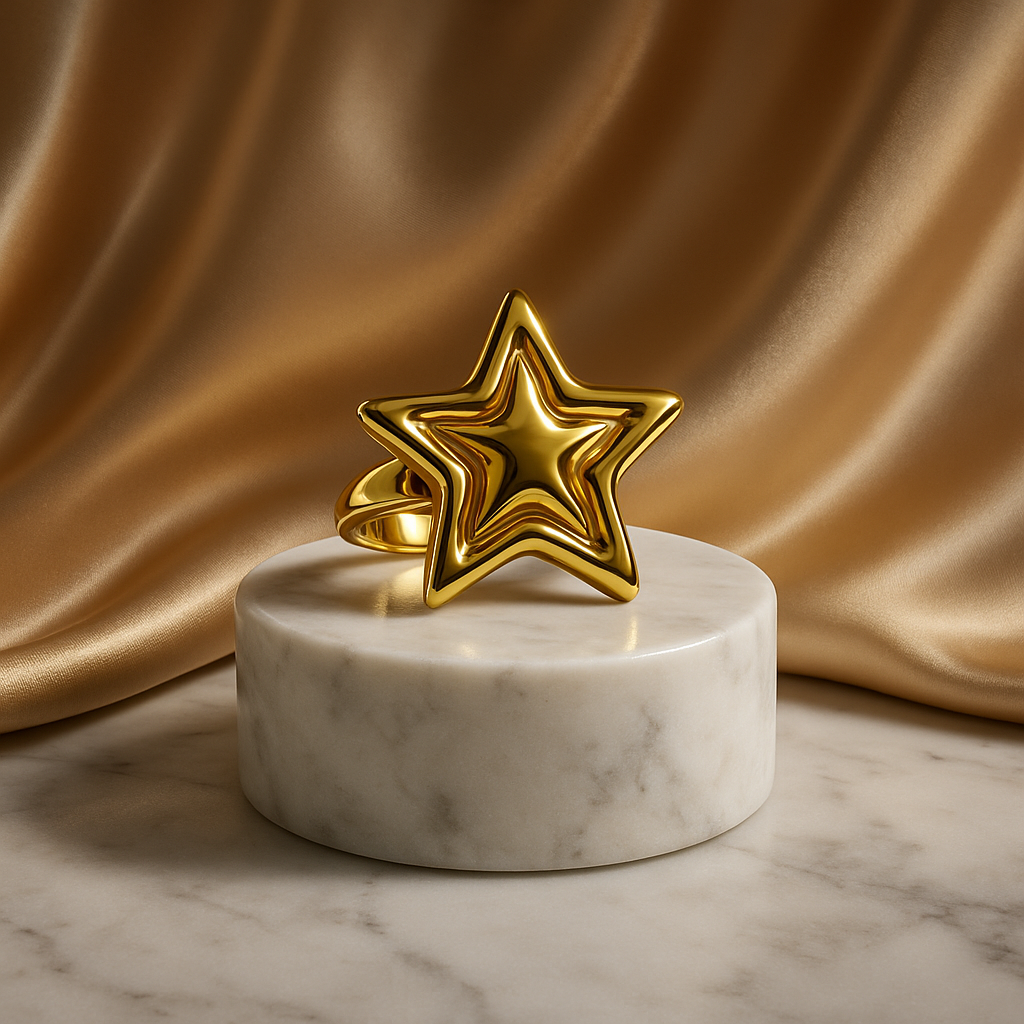 Golden Starburst Ring