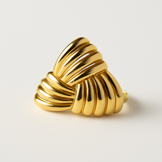 Sway Adjustable Gold Knot Ring