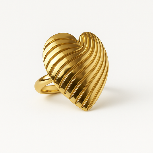 Timeless Heart Charm Ring