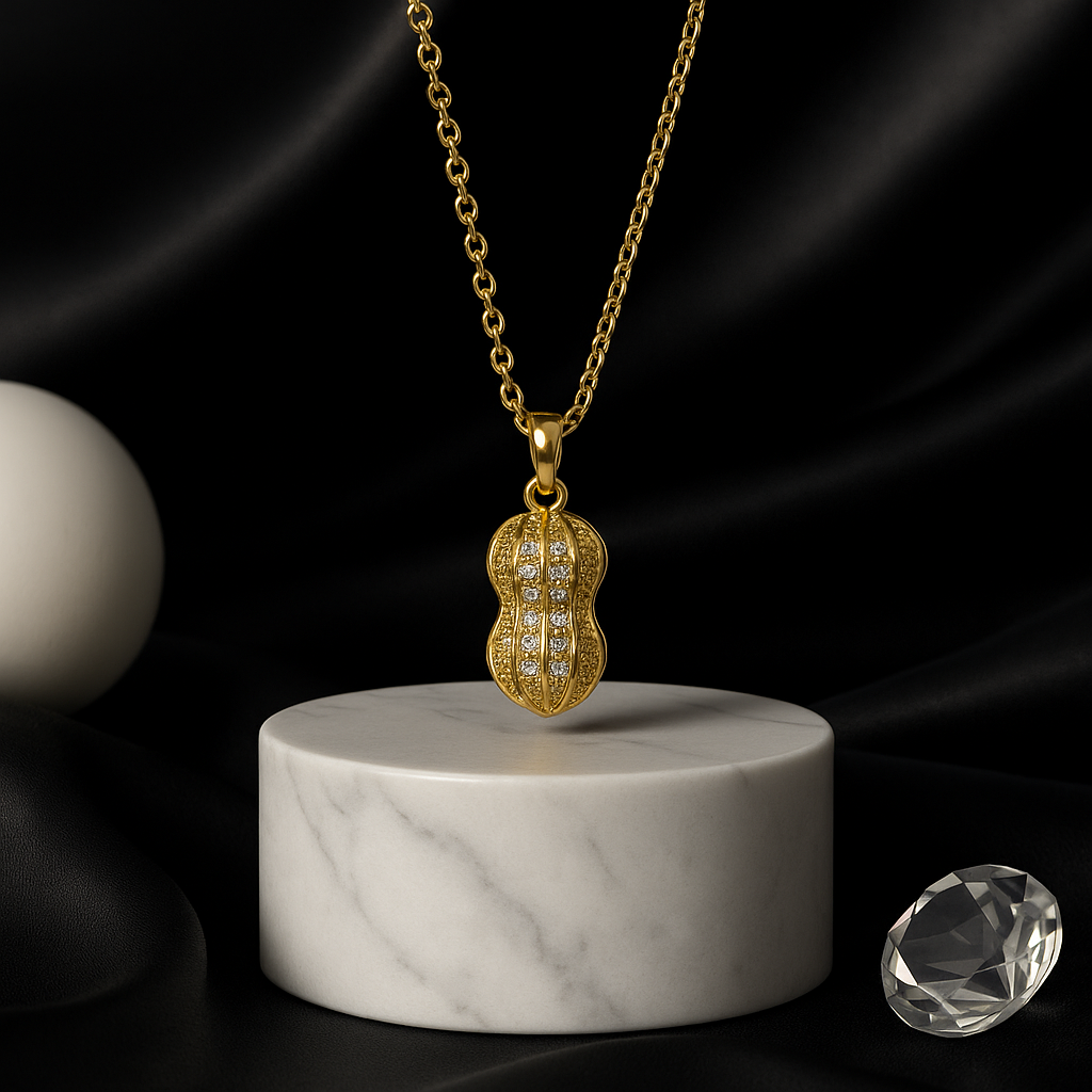 Golden Peanut Secret Pearl Pendant
