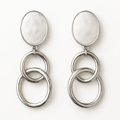 Lunar Echo Hoop Earrings