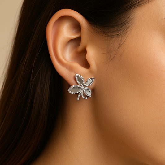 Enchanted Flutter Diamond Studs