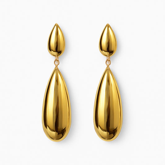 Aura Gold Drop Earrings
