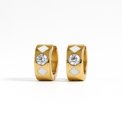 Marie Lichtenberg Ecrou Hoop Earrings