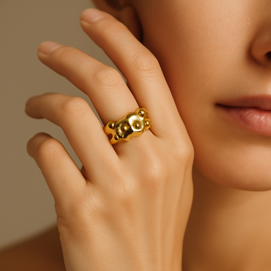 Molten Radiance Gold Ring