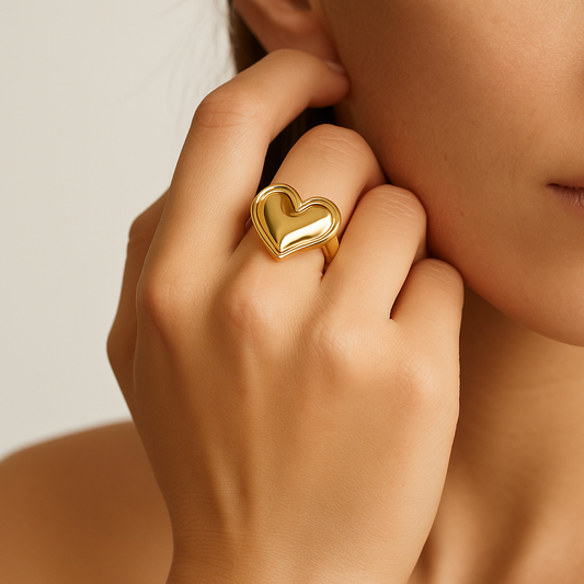 Eternal Heart Gold Ring