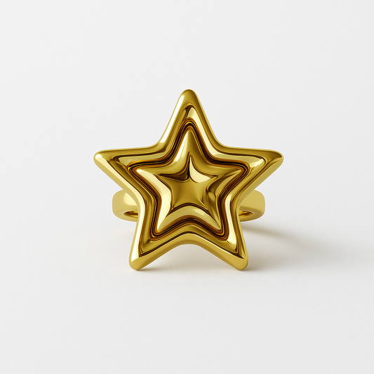 Golden Starburst Ring