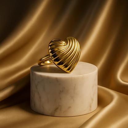 Timeless Heart Charm Ring